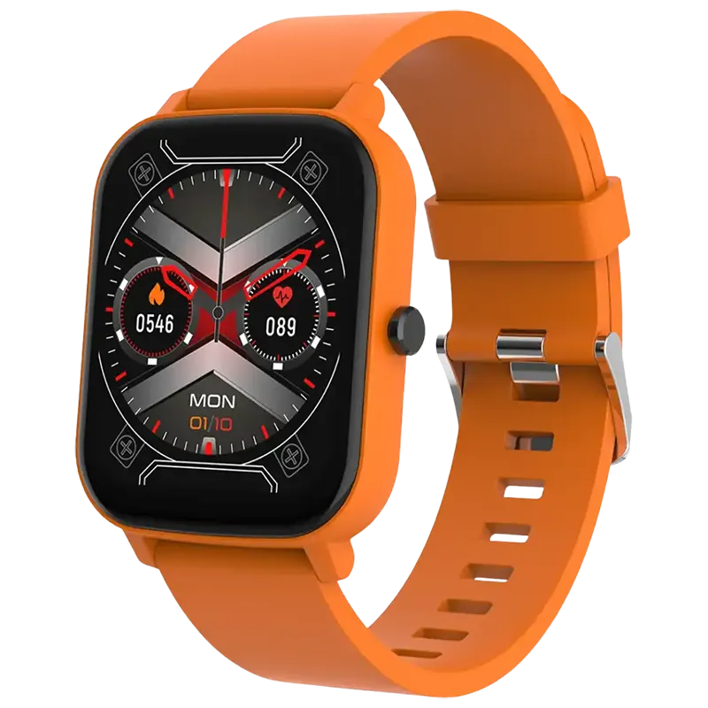 Porodo Endura Fit Active Pro Smart Watch 1.80 HD Display Orange Mascom International.webp